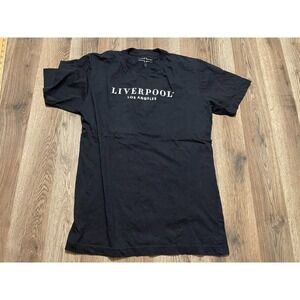 Liverpool Los Angeles Shirt, Men's Size Medium, Black, Short Sleeve